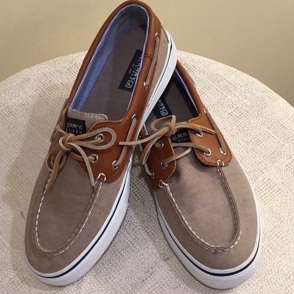 *EUC* Sperry tan canvas boat shoe. Size 11B. - Picture 5 of 8